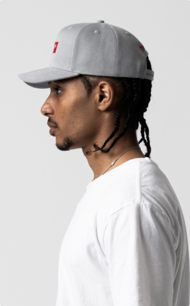 Side profile of a Mitchell & Ness Pro-Crown Snapback