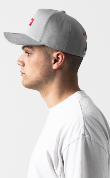 Side profile of a Mitchell & Ness Pro Pinch Snapback